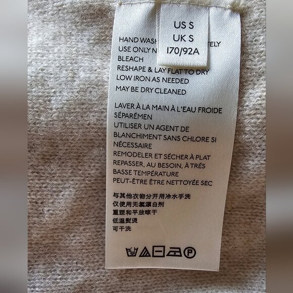 Free People So Low So High Cashmere Oversized Boxy Sweater Beige Size S - Picture 9 of 16